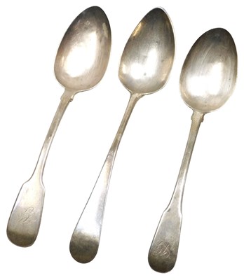Lot 125 - A George III Old English pattern tablespoon,...
