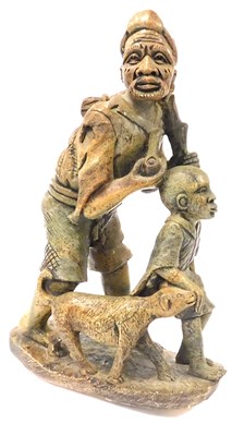 Lot 84 - A 20thC African stone sculpture, possibly...