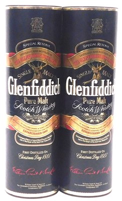 Lot 96 - Two bottles of Glenfiddich Single Malt Scotch...