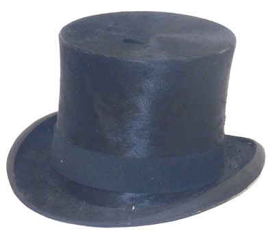Lot 98 - A BSA black silk top hat, for HL Carne, 40A...