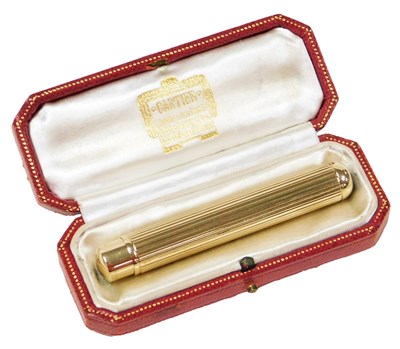 Lot 3 - A Cartier 9ct gold propelling pencil, with...