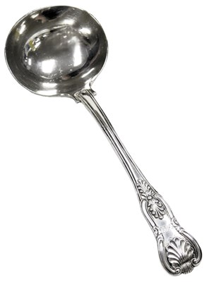 Lot 114 - A Victorian silver King's pattern cream ladle,...
