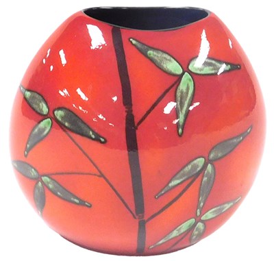 Lot 161 - A Poole pottery Bamboo pattern purse...