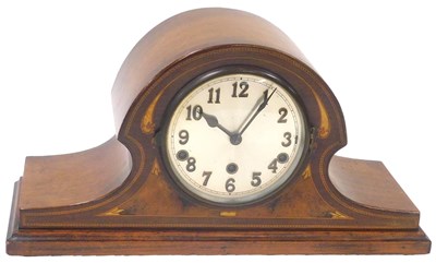 Lot 163 - An early 20thC mahogany cased mantel...