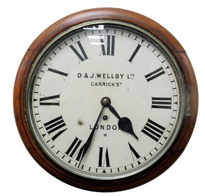 Lot 169 - A Victorian mahogany cased wall clock, by D&J...