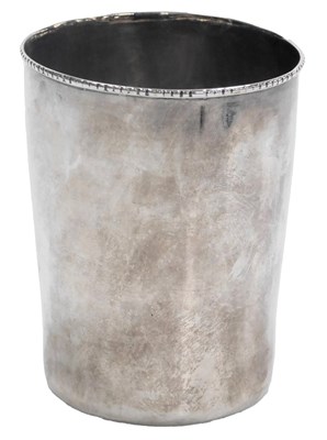 Lot 306 - A George III silver beaker, of plain form,...