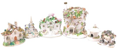 Lot 228 - A group of 19thC Staffordshire pottery pastel...