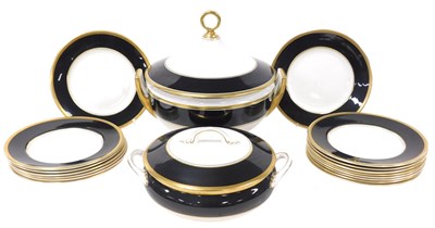 Lot 235 - An extensive Coalport porcelain Athlone-Brown...