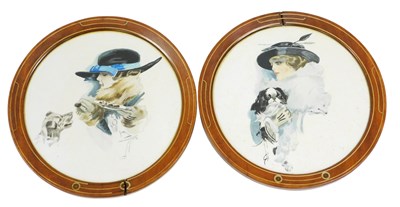 Lot 255 - A pair of early 20thC prints, of Gibson type...