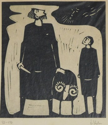 Lot 280 - Akae Holmn (Swedish 1900-1980). Abraham...