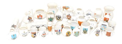 Lot 283 - A group of Goss and Crested china, including a...