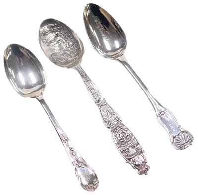 Lot 502 - A Victorian silver commemorative spoon, for...