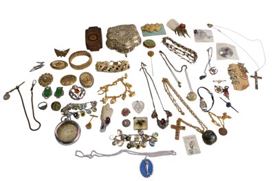 Lot 227 - Costume jewellery, to include an animal paw...