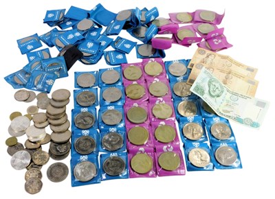 Lot 241 - Pre-decimal coinage, including crowns, world...
