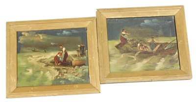 Lot 345 - British School (19thC). Boats being navigated...