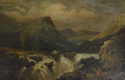 Lot 347 - Scottish School (19thC). Highland landscape...