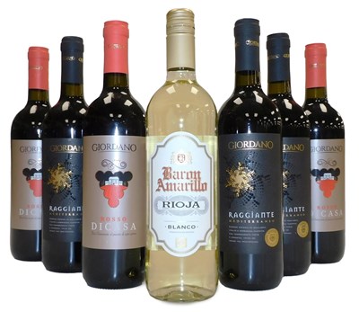 Lot 342 - Three bottles of Giordana Raggiante, three...