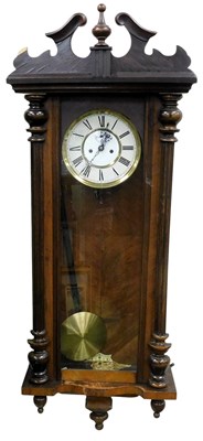 Lot 353 - A late 19thC mahogany cased Vienna wall...