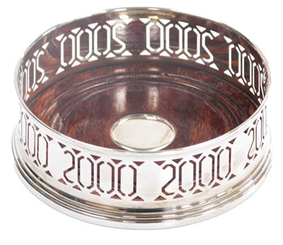Lot 513 - An Elizabeth II silver and turned wooden...