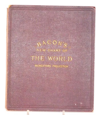 Lot 361 - Bacon's New Chart of the World, Mercator's...