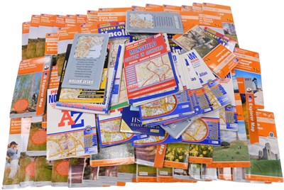 Lot 371 - Ordnance Survey Explorer maps, A-Z street...