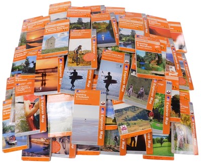 Lot 372 - Ordnance Survey Explorer maps. (1 crate)