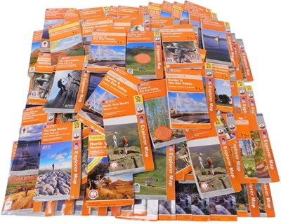 Lot 373 - Ordnance Survey Explorer maps. (1 crate)