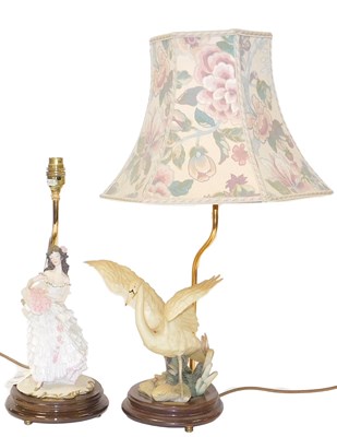 Lot 333 - An Italian figural table lamp, by A Bealcari,...