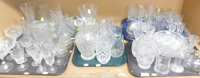 Lot 2003 - Glassware, to include drinking glasses, bowls,...