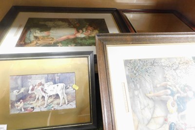 Lot 2011 - Two Pears prints, titled Butterflies and Over...