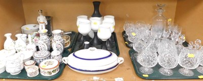 Lot 2014 - Various drinking glasses, together with black...