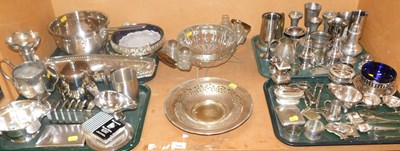 Lot 2046 - Plated and stainless steel wares, to include...