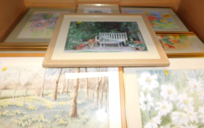 Lot 2047 - Various pictures, to include PB Cave, woodland...