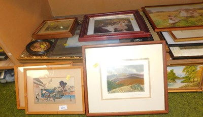 Lot 2073 - Various pictures, prints, etc., to include...