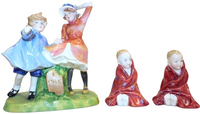 Lot 382 - A Royal Doulton figure group modelled as...
