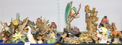 Lot 2100 - A group of bird figures, to include a Hereford...