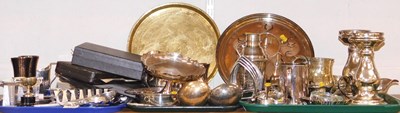 Lot 2109 - Plated and stainless steel wares, to include a...