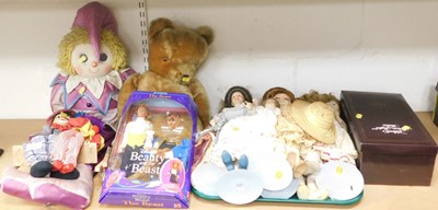 Lot 2118 - A Disney Beauty and the Beast doll, The Beast,...