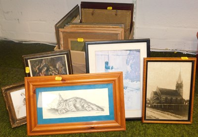 Lot 2133 - Various pictures, prints, etc., to include...
