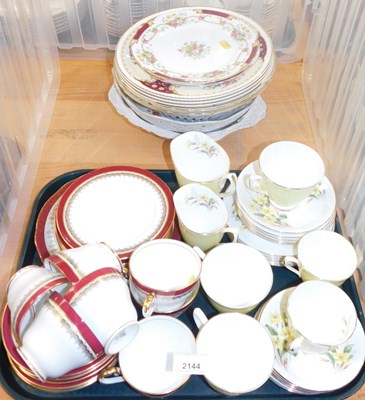 Lot 2144 - An Aynsley part tea service, decorated with...