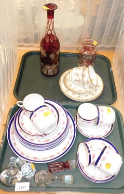 Lot 2147 - A Blair's china part tea service, together...