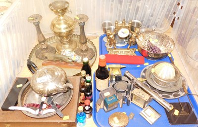Lot 2174 - General household effects, to include plated...