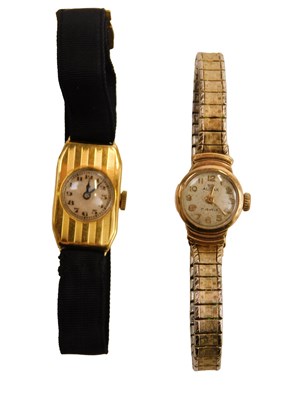 Lot 75 - An Audax lady's 9ct gold cased wristwatch, the...