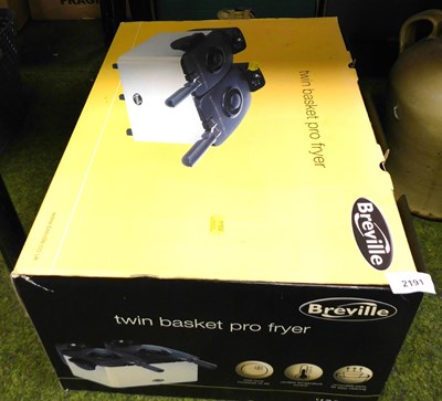 Lot 2191 - A Breville Twin Basket Pro fryer, boxed.