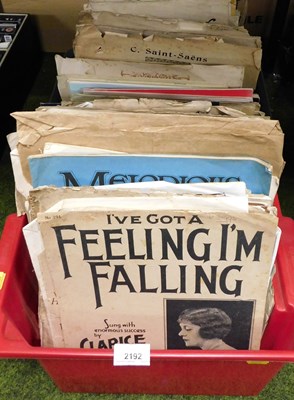 Lot 2192 - Sheet music, to include Wedding March for...