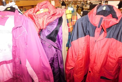 Lot 2232 - Waterproof lady's and gentleman's jackets,...