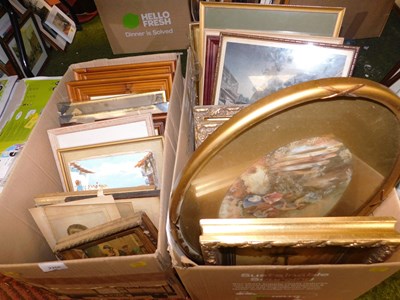 Lot 2260 - Pictures, prints, etc., to include late 19thC...