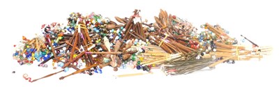 Lot 445 - A collection of wooden and plastic lace...