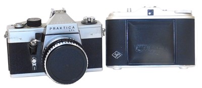 Lot 447 - An Agfa Isolette camera, together with a...