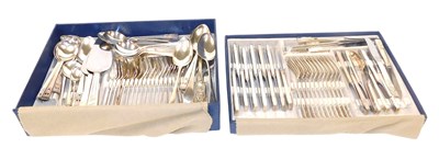 Lot 455 - A canteen of Coronation pattern silver plated...